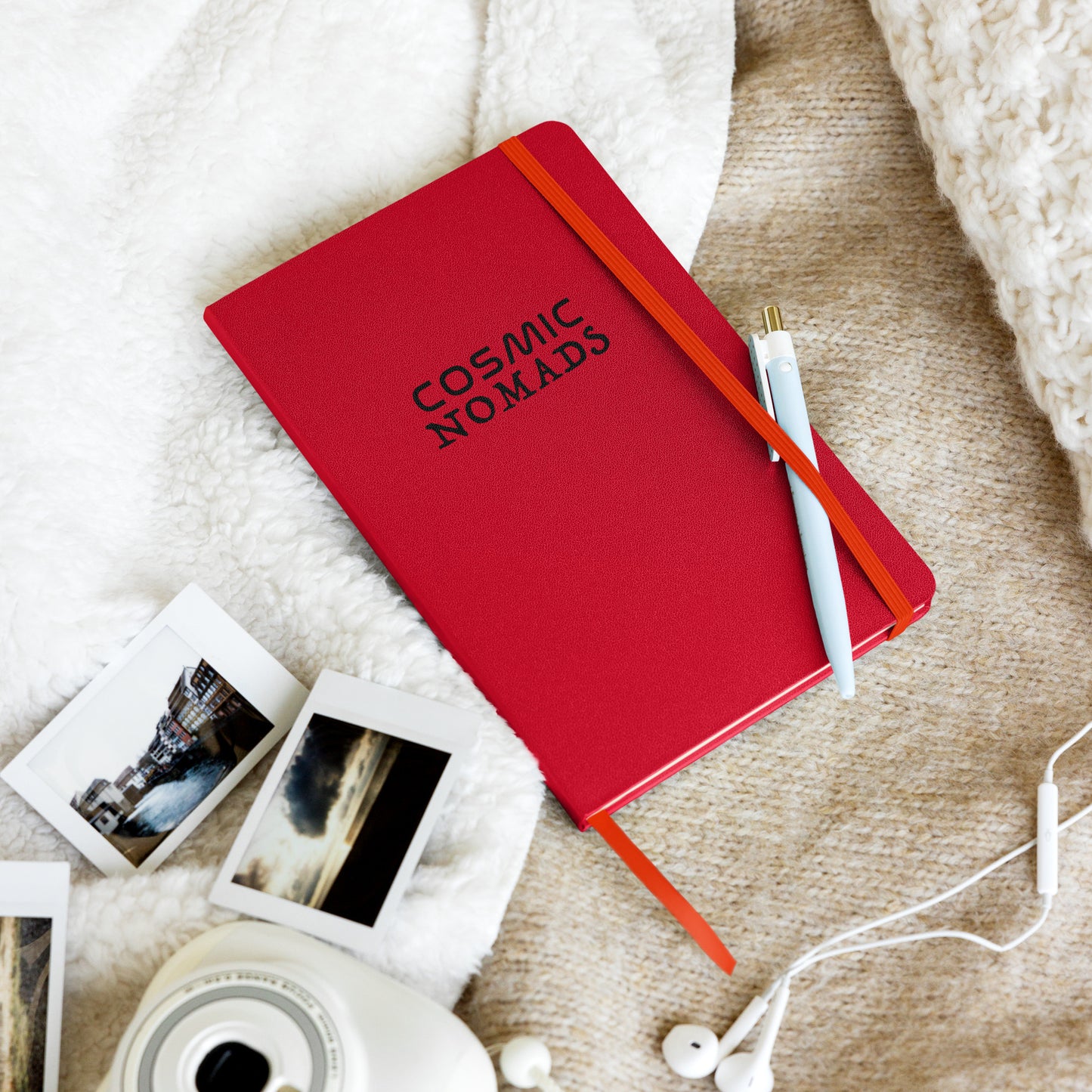 Cosmic Nomads Logo Hardcover notebook